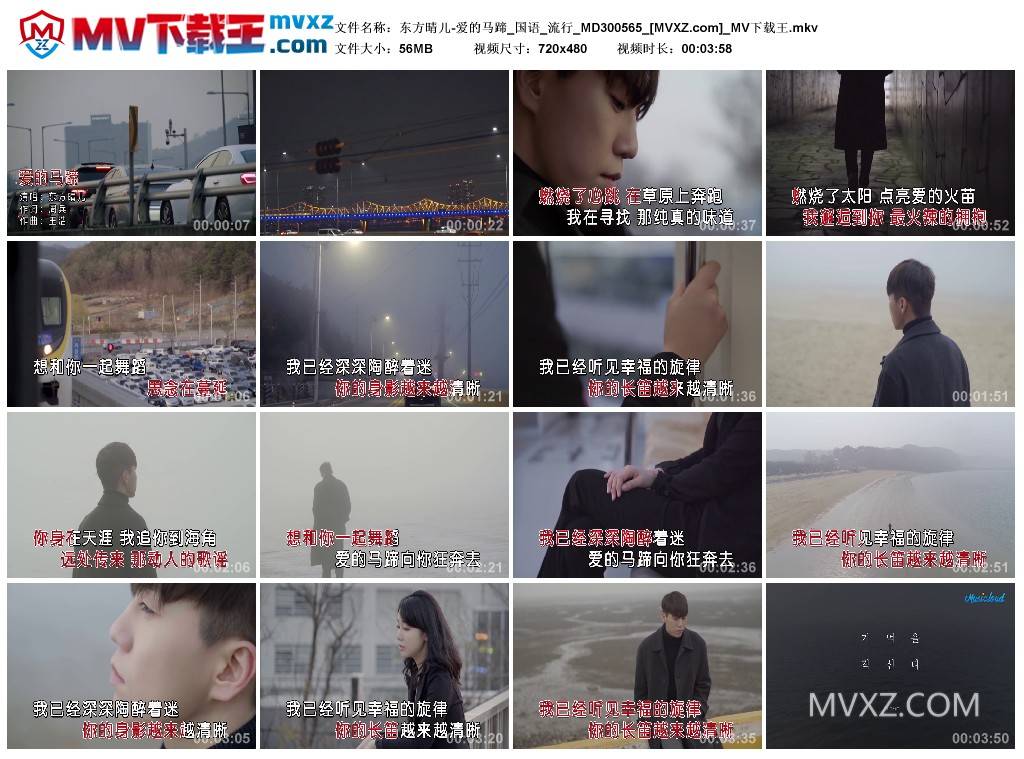 东方晴儿-爱的马蹄_国语_流行_MD300565